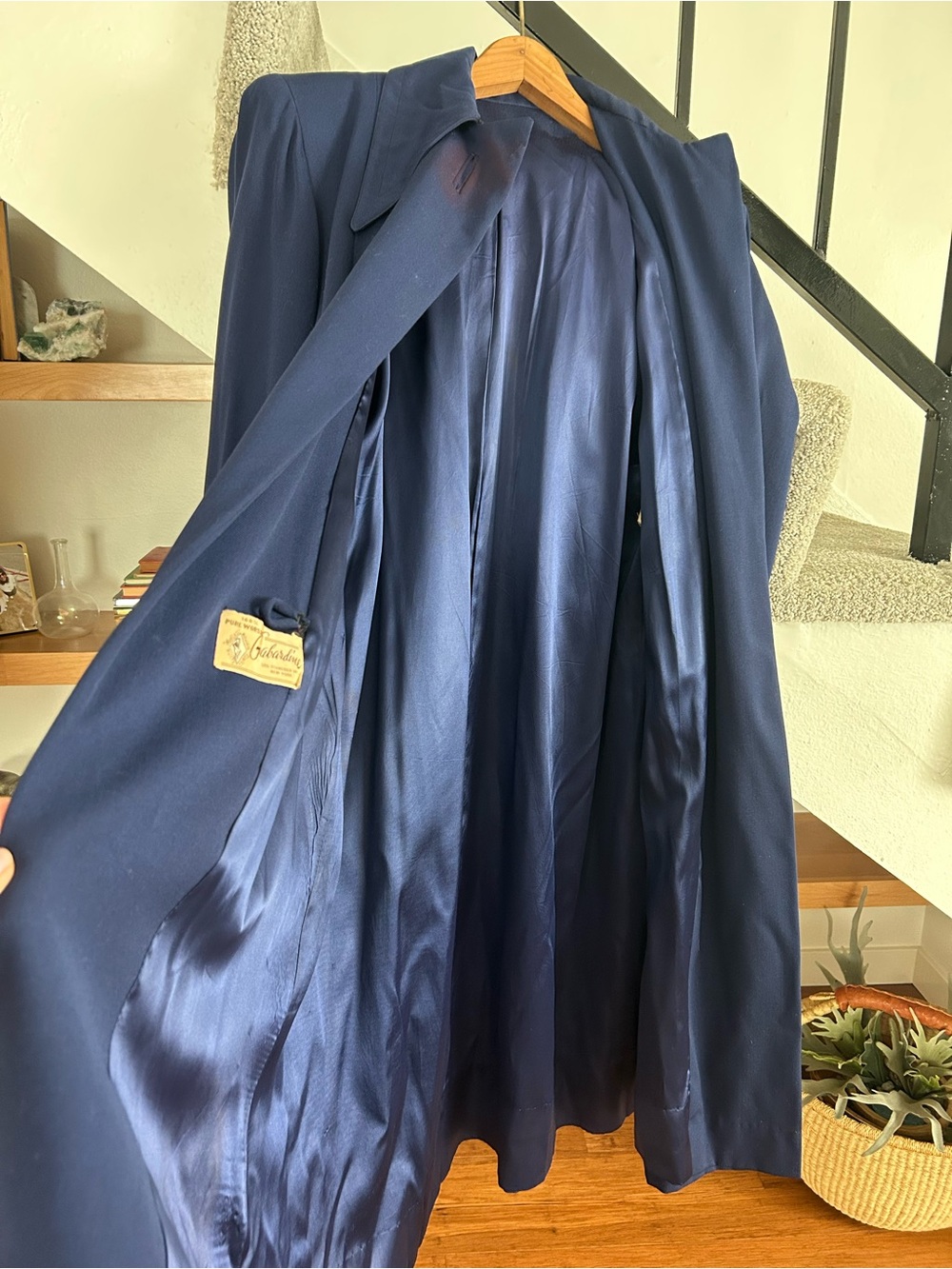 Vintage 1950’s Lou Schneider Gabardine Long Coat